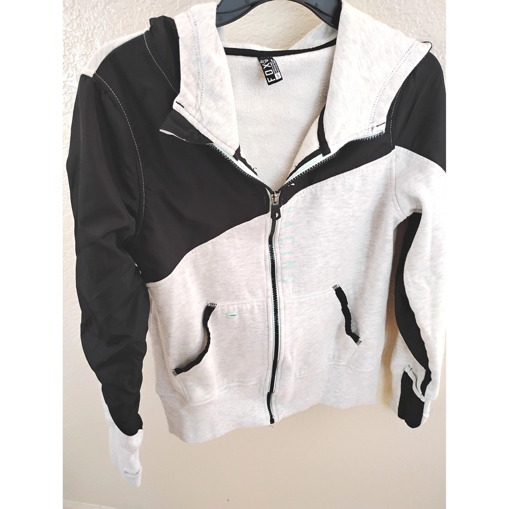 🖤Fox Racing Colorblock Zip hoodie Athleisure Loungewear Streetwear Indie Y2K